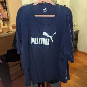 Puma Navy 4xlt short sleeved shirt